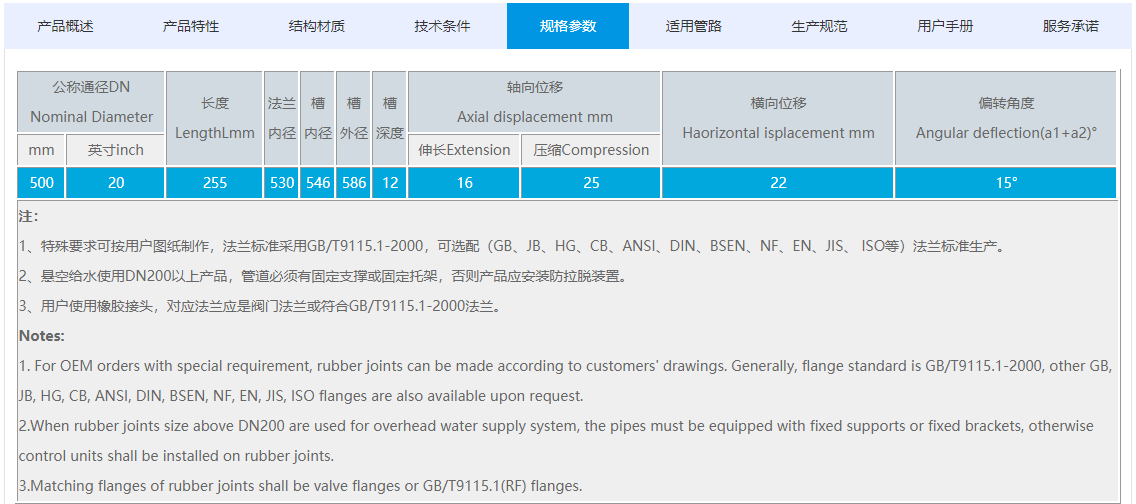 <a href=http://www.54703.cn/xjjt/ target=_blank class=infotextkey>橡膠接頭</a>規(guī)格參數(shù)